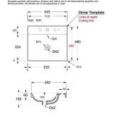 Built-in rectangular ceramic washbasin Rude