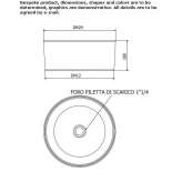 Countertop washbasin made of acrylic stone Feneu