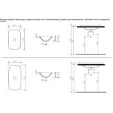 Wbudowana prostokątna umywalka ceramiczna Rogno