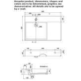 Rectangular single ceramic washbasin Poricany