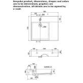 Rectangular single ceramic washbasin Poricany