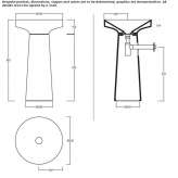 Wolnostojąca okrągła umywalka ceramiczna Kustavi