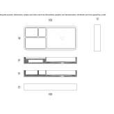 Rectangular countertop washbasin made of marble Maniowy