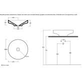 Umywalka ceramiczna okrągła nablatowa Kustavi
