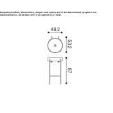 Livingtec® round washbasin console Milagres