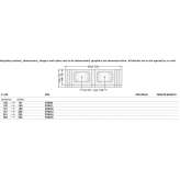 Custom-made double washbasin with integrated countertop Bensheim