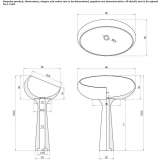 Freestanding marble washbasin Ordu