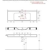 Countertop/wall-mounted porcelain washbasin Ulus