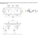 Ceramic double washbasin Irondale