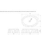 Marble countertop washbasin Prunetto