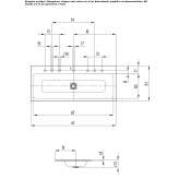 Built-in washbasin made of double enamelled steel Glarus