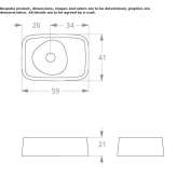 Luxolid® single countertop washbasin Balingen