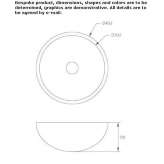 Texolid® round countertop washbasin Candiac