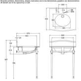 Carrara marble console washbasin with towel rail Jinotega