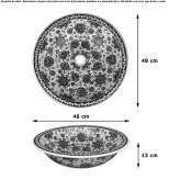 Round ceramic washbasin Osecina