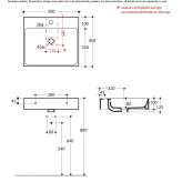 Porcelain countertop/wall washbasin Ulus