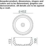 Dolotek© round countertop washbasin Ojus