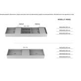 Solid Surface double wall sink Tekanto