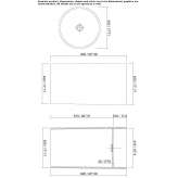 Freestanding, round, single Solid Surface washbasin Drakino