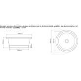 Copper countertop washbasin Tuningen