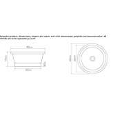 Copper countertop washbasin Tuningen