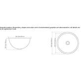 Copper countertop washbasin Tuningen
