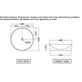 Umywalka ceramiczna okrągła nablatowa Gorzyce