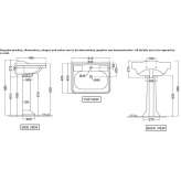 Rectangular floor-standing washbasin with overflow Ocoee