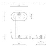 Oval countertop washbasin Colomi