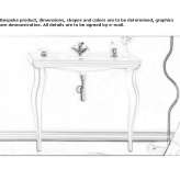 Ceramic console washbasin Arcisate