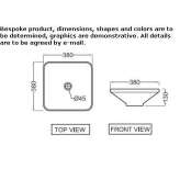 Ceramic countertop washbasin Koka