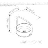 Round washbasin with integrated tap Ruma