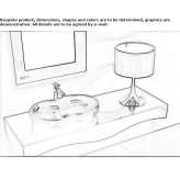 Ceramic countertop washbasin Arcisate