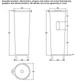 Free-standing washbasin Mompani