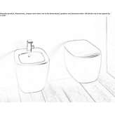 Wall-hung ceramic toilet Rutul