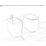 Ceramic toilet back to the wall Rutul