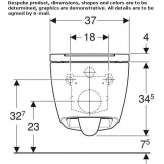 Wall-hung ceramic toilet Stupsk