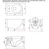 Wall-hung ceramic toilet Fristad