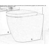 Ceramic toilet mounted on the floor Saetila