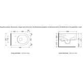 Toaleta ceramiczna wisząca Saetila