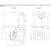Ceramic toilet without rim, mounted on the floor Havaleas
