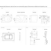 Floor-mounted ceramic toilet, rimless Havaleas