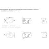 Closely connected ceramic toilet Borrenes