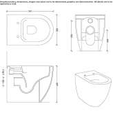 Ceramic toilet mounted on the floor Mailat