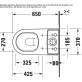 Ceramic toilet mounted on the floor Beuna