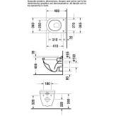 Compact ceramic wall-hung toilet Dardagny