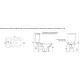 Wall-hung ceramic toilet Borrenes