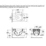 Wall-hung ceramic toilet Klitten