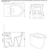 Ceramic toilet mounted on the floor Bergem