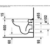 Compact ceramic wall-hung toilet Telica